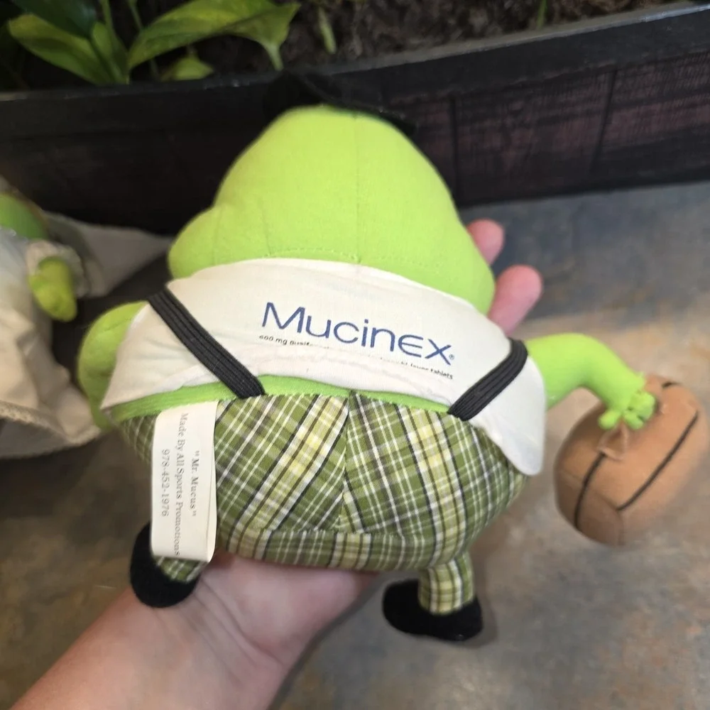 Mr. & Mrs. Mucus Bride & Groom Mucinex Advertisement Promo Plush Stuffed Toys